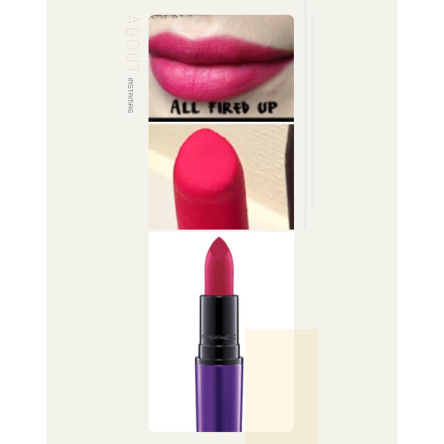 MAC(マック)のMAC💄レッドピンク💄マットリップ コスメ/美容のベースメイク/化粧品(口紅)の商品写真