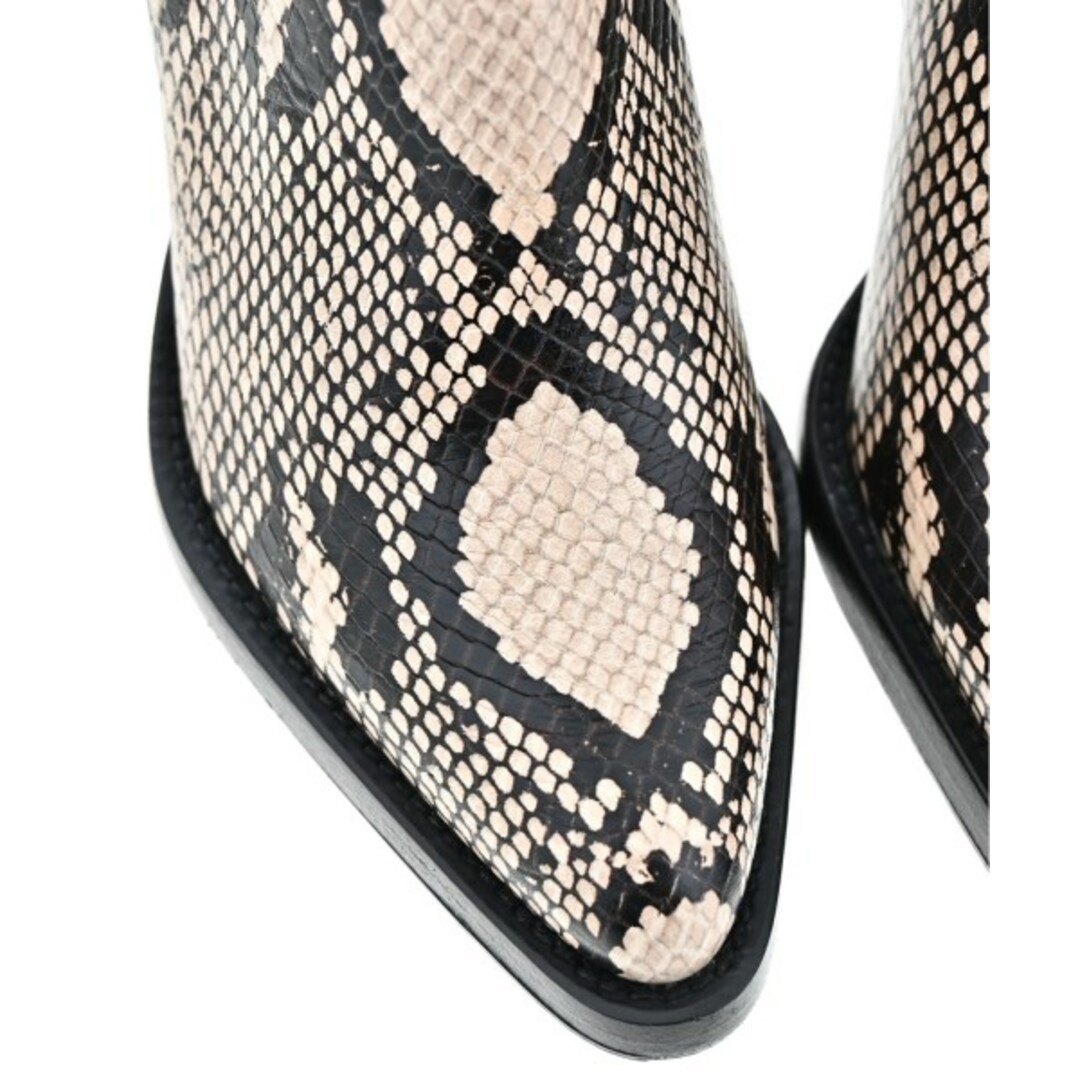 Chloe クロエ ブーツ 黒xベージュ EU35(21.5cm位) 2121524Y0056 Chloe クロエ ブーツ EU35(21.5cm位) 黒xベージュ 【古着】【中古】