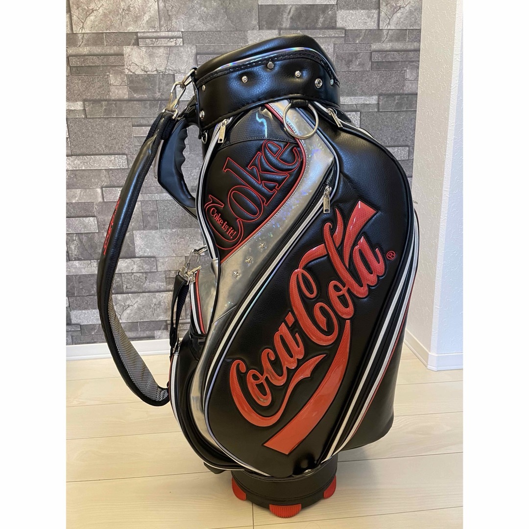 Coca-Cola キャディバック 赤黒銀 Coca-Cola キャディバック 赤黒銀