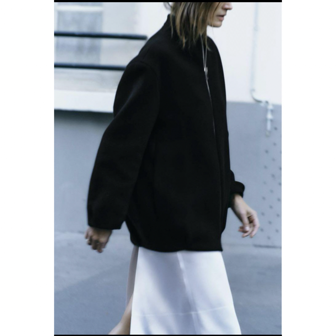ZARA - ZARA MANTECOウール ボンバーコート M 新品タグ付きの ZARA - ZARA MANTECOウール ボンバーコート M 新品タグ付きの