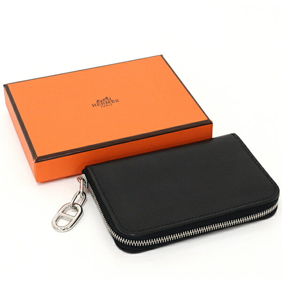 エルメス HERMES ジップアンゴー コインケース カードケース シェーヌダンクル エバーグレイン ブラック B刻印 名刺入れ 未使用品 エルメス HERMES ジップアンゴー コインケース カードケース シェーヌダンクル エバーグレイン ブラック B刻印 名刺入れ 未使用品