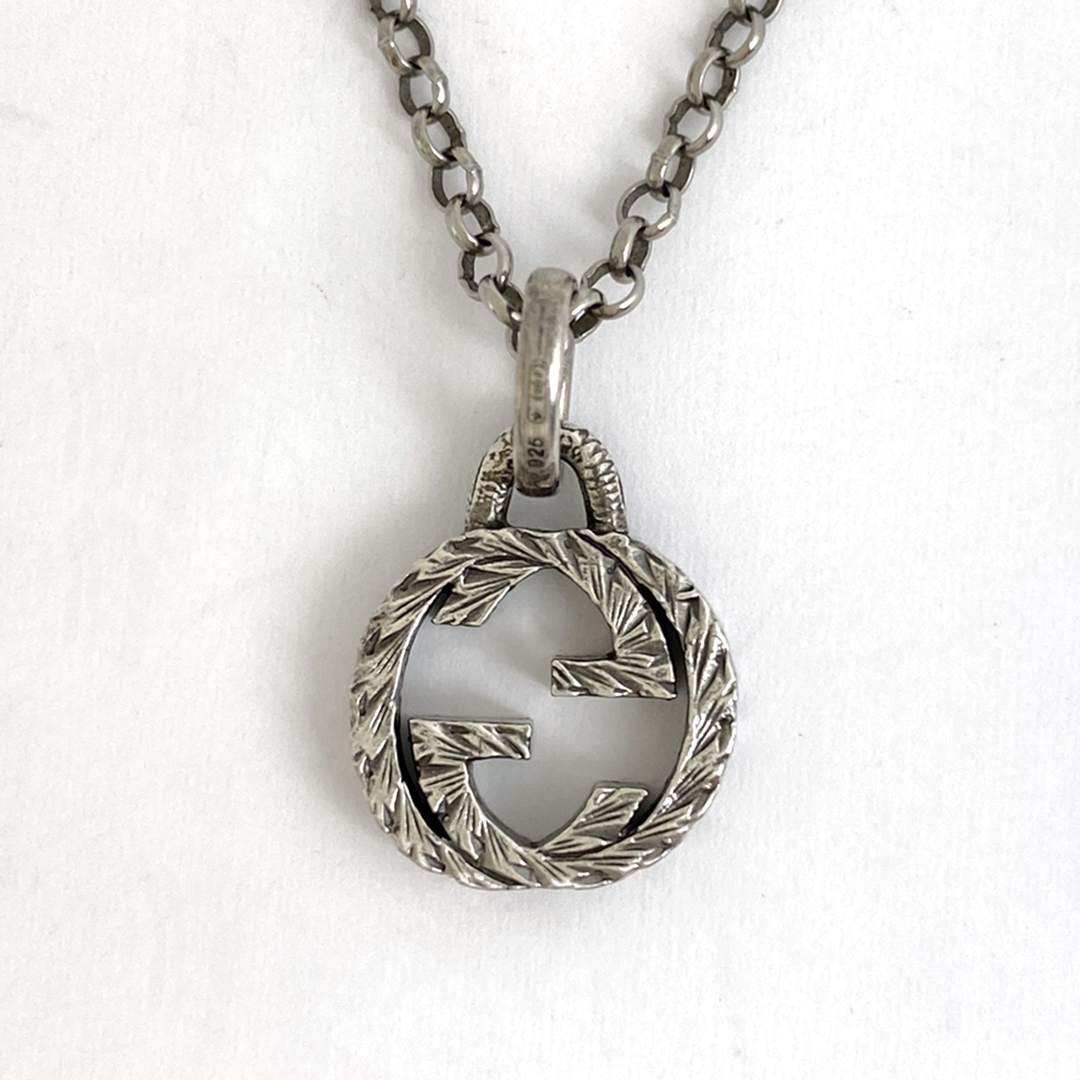 グッチ インターロッキングG ネックレス シルバー925 【中古】 グッチ インターロッキングG ネックレス シルバー925 【中古】