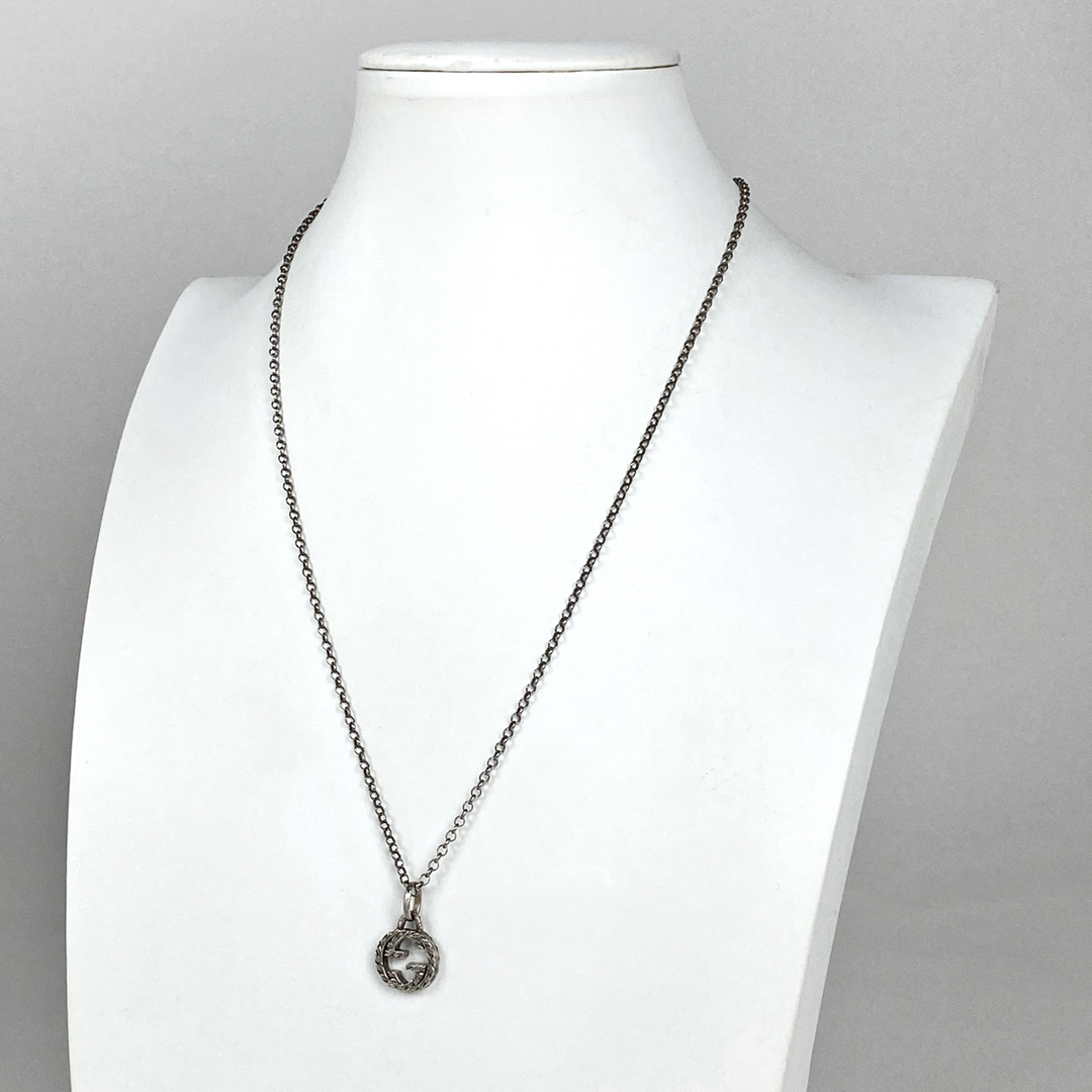 グッチ インターロッキングG ネックレス シルバー925 【中古】 グッチ インターロッキングG ネックレス シルバー925 【中古】