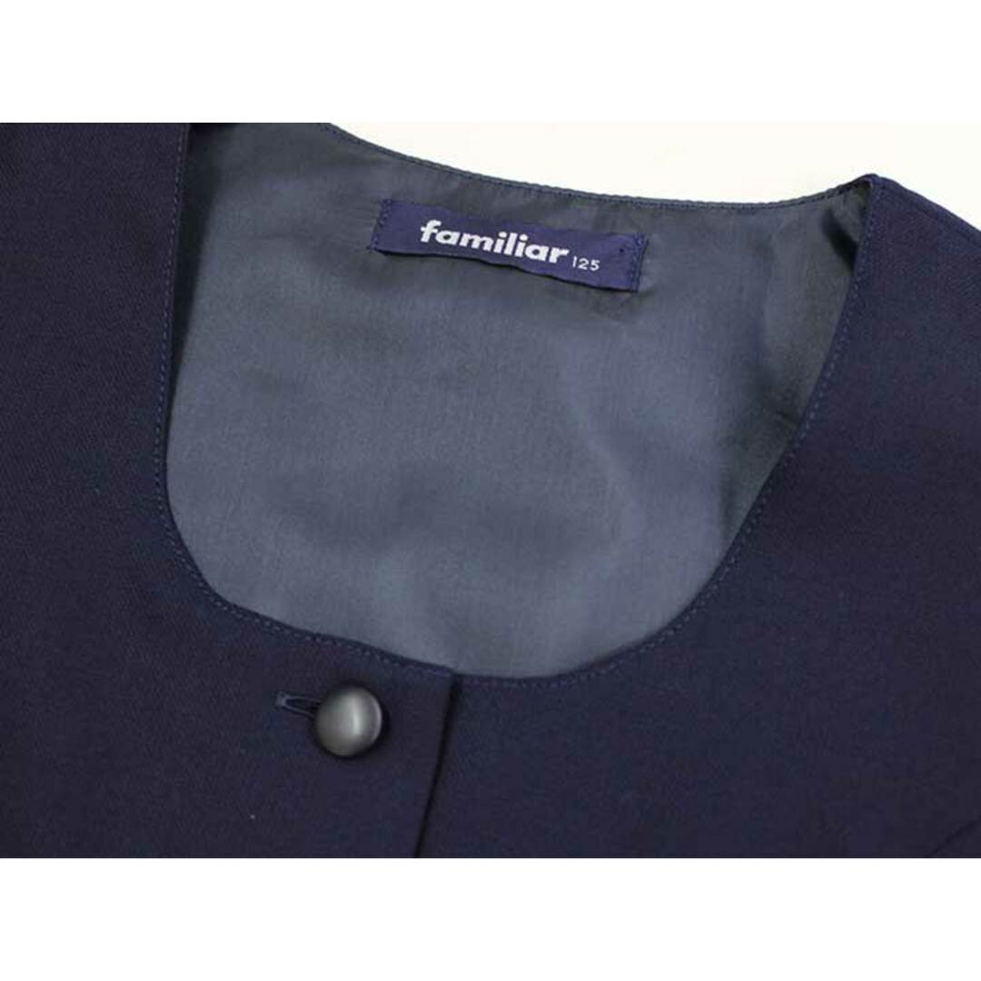 新入荷!】▽ファミリア/familiar▽125cm ジャンパースカート 紺 新入荷!】▽ファミリア/familiar▽125cm ジャンパースカート 紺
