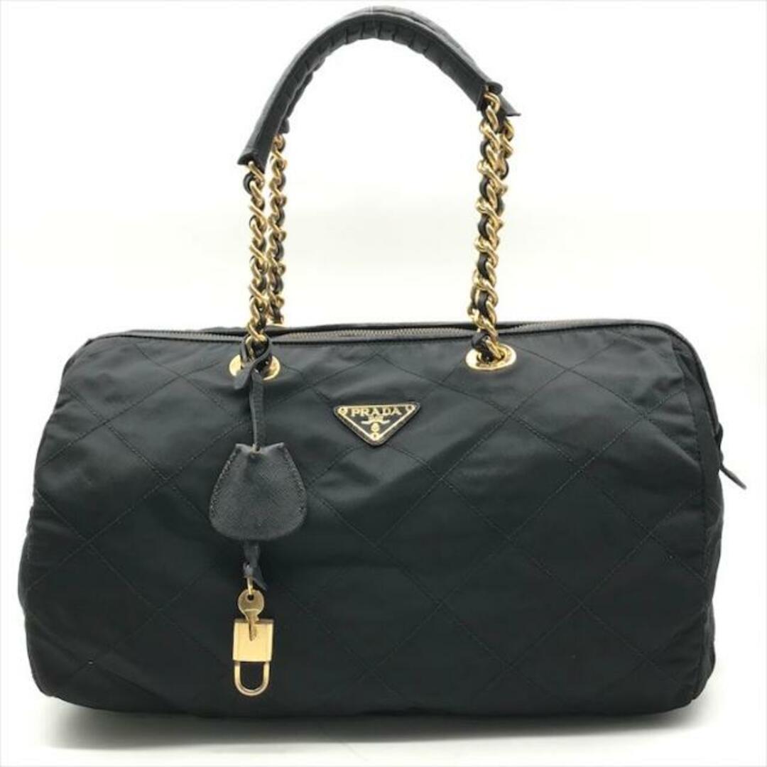 PRADA ナイロン ブラック ローカル ボストンバッグ PRADA ナイロン ブラック ローカル ボストンバッグ