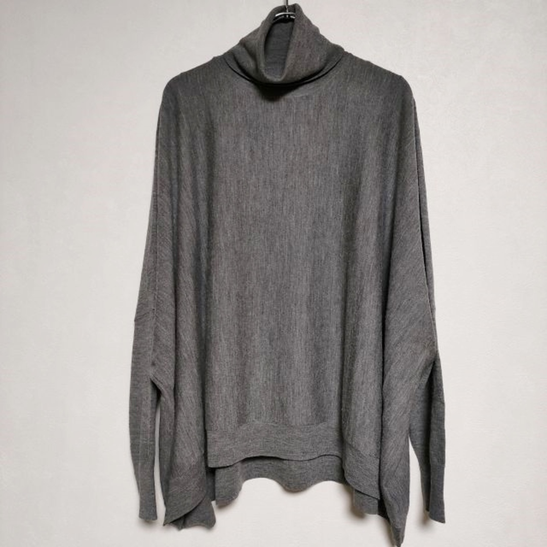 DEUXIEME CLASSE - Deuxieme Classe T/N Volume Knit タートルネックボリューム ウールセーター ニット グレー レディース ドゥーズィエムクラス【中古】4-0919T∞