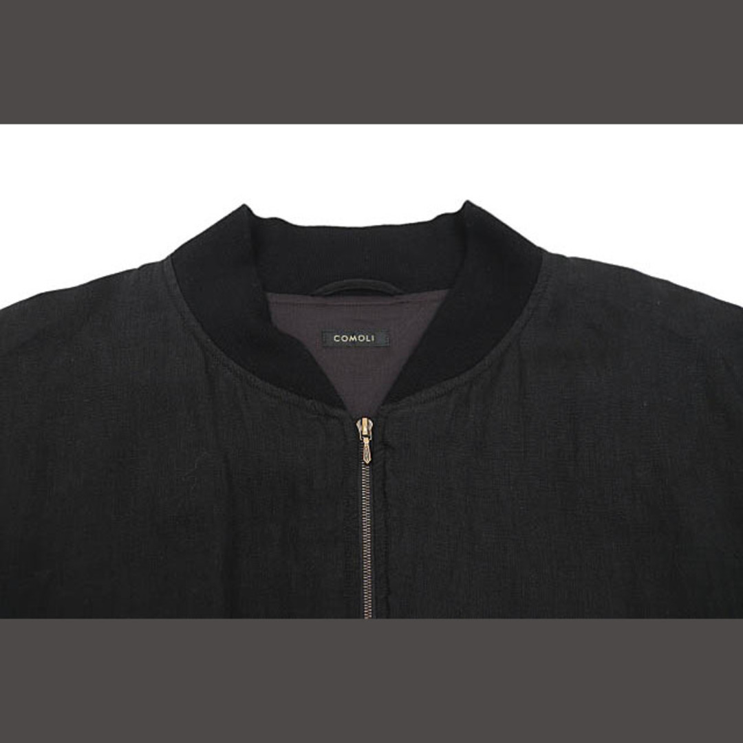 COMOLI - コモリ COMOLI 24SS リネン Wクロス ジップ ブルゾン COMOLI - コモリ COMOLI 24SS リネン Wクロス ジップ ブルゾン