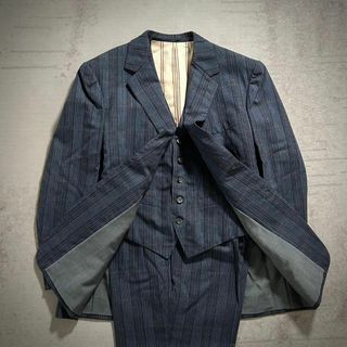 VINTAGE - 美 60S ヴィンテージ セットアップスーツ シングル 黒 VINTAGE - 美 60S ヴィンテージ セットアップスーツ シングル 黒