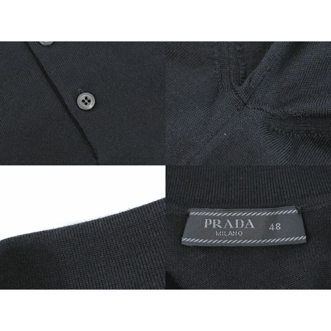 PRADA - 本物 プラダ PRADA ポロシャツ 長袖 トップス 48 ウール PRADA - 本物 プラダ PRADA ポロシャツ 長袖 トップス 48 ウール