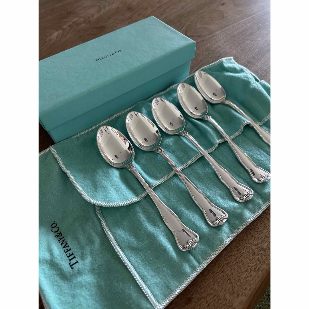 Tiffany & Co. - ティファニー tiffany 純銀ティースプーン 5本 Tiffany & Co. - ティファニー tiffany 純銀ティースプーン 5本
