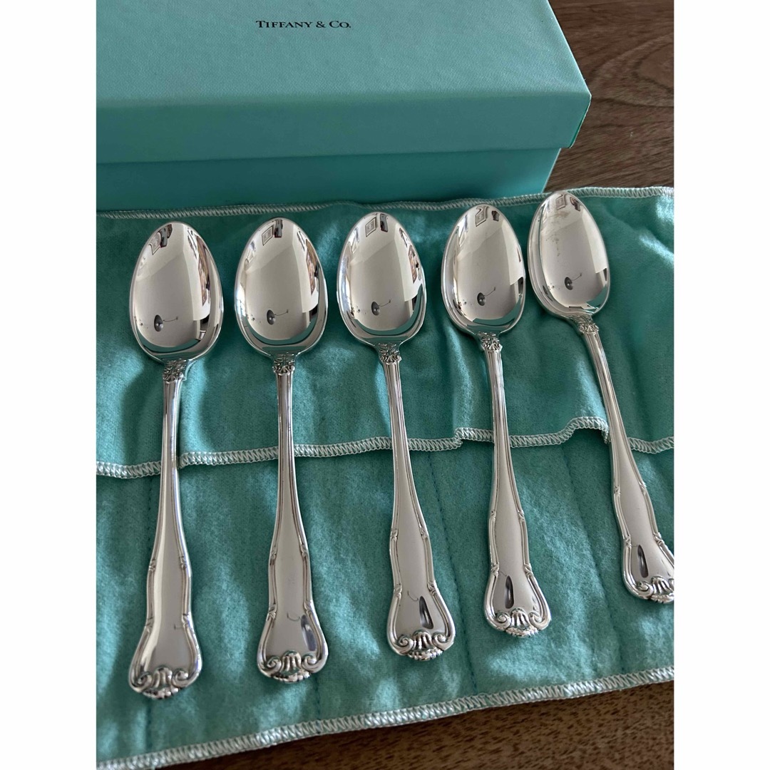 Tiffany & Co. - ティファニー tiffany 純銀ティースプーン 5本 Tiffany & Co. - ティファニー tiffany 純銀ティースプーン 5本