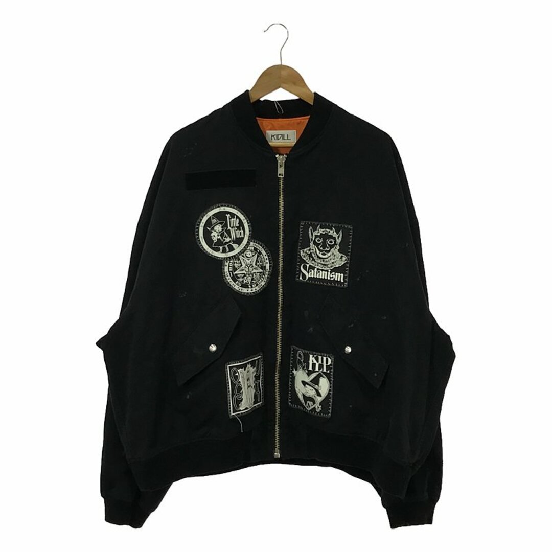 美品】 KIDILL / キディル | PATCH MA-1 JACKET ジャケット | F 美品】 KIDILL / キディル | PATCH MA-1 JACKET ジャケット | F