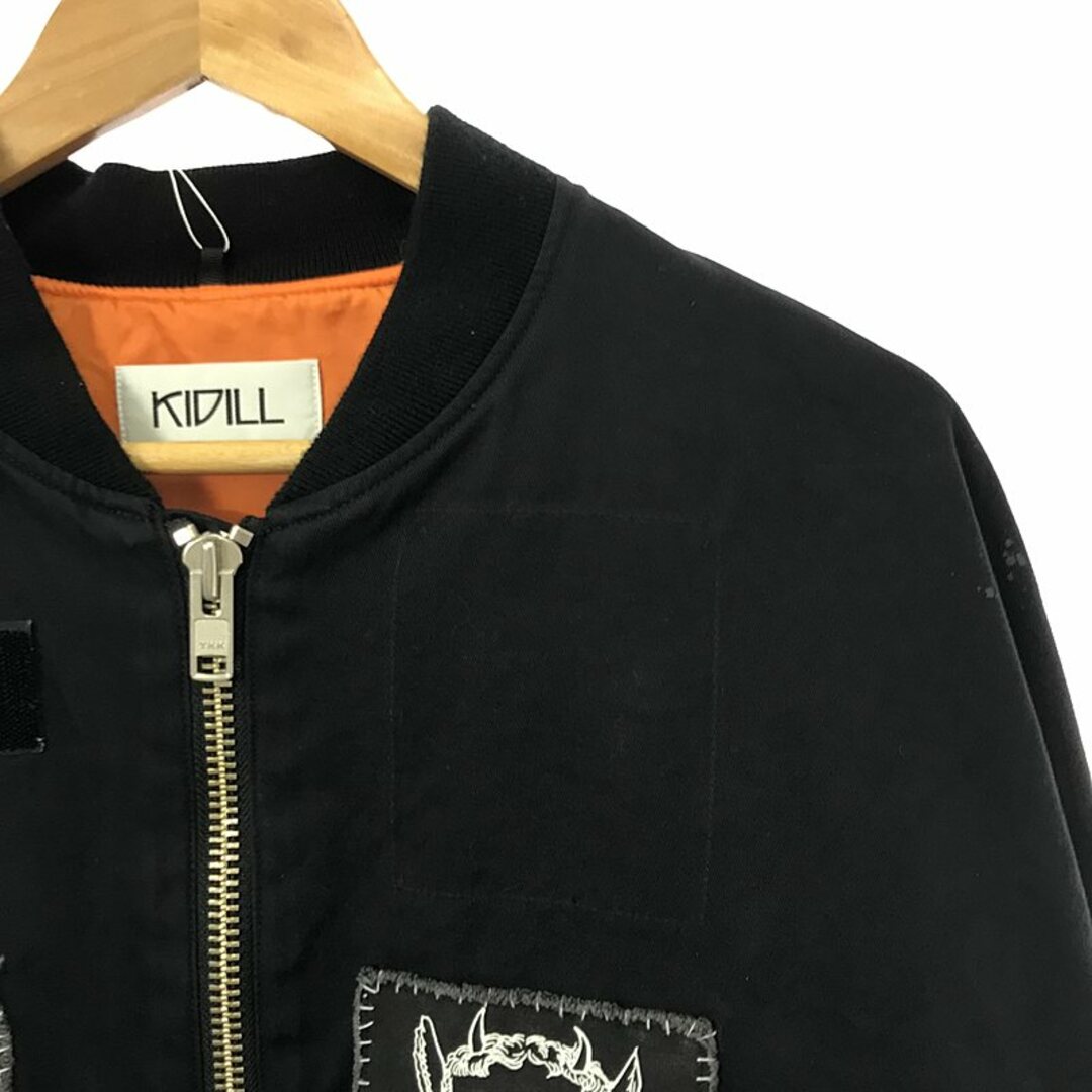 美品】 KIDILL / キディル | PATCH MA-1 JACKET ジャケット | F 美品】 KIDILL / キディル | PATCH MA-1 JACKET ジャケット | F