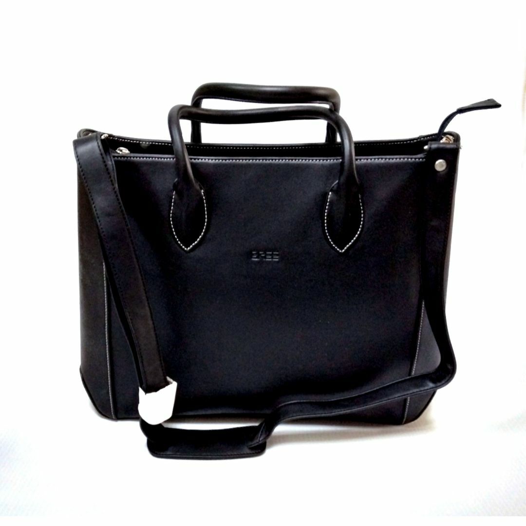BREE - 希少【新品】BREE レザー ブラック ビジネスバッグ [国内 BREE - 希少【新品】BREE レザー ブラック ビジネスバッグ [国内