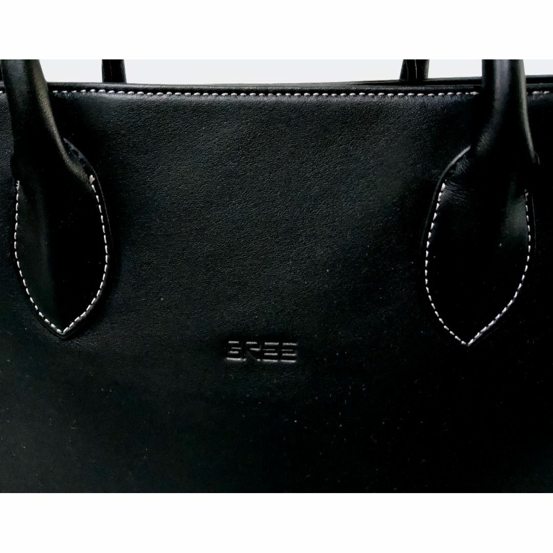 BREE - 希少【新品】BREE レザー ブラック ビジネスバッグ [国内 BREE - 希少【新品】BREE レザー ブラック ビジネスバッグ [国内