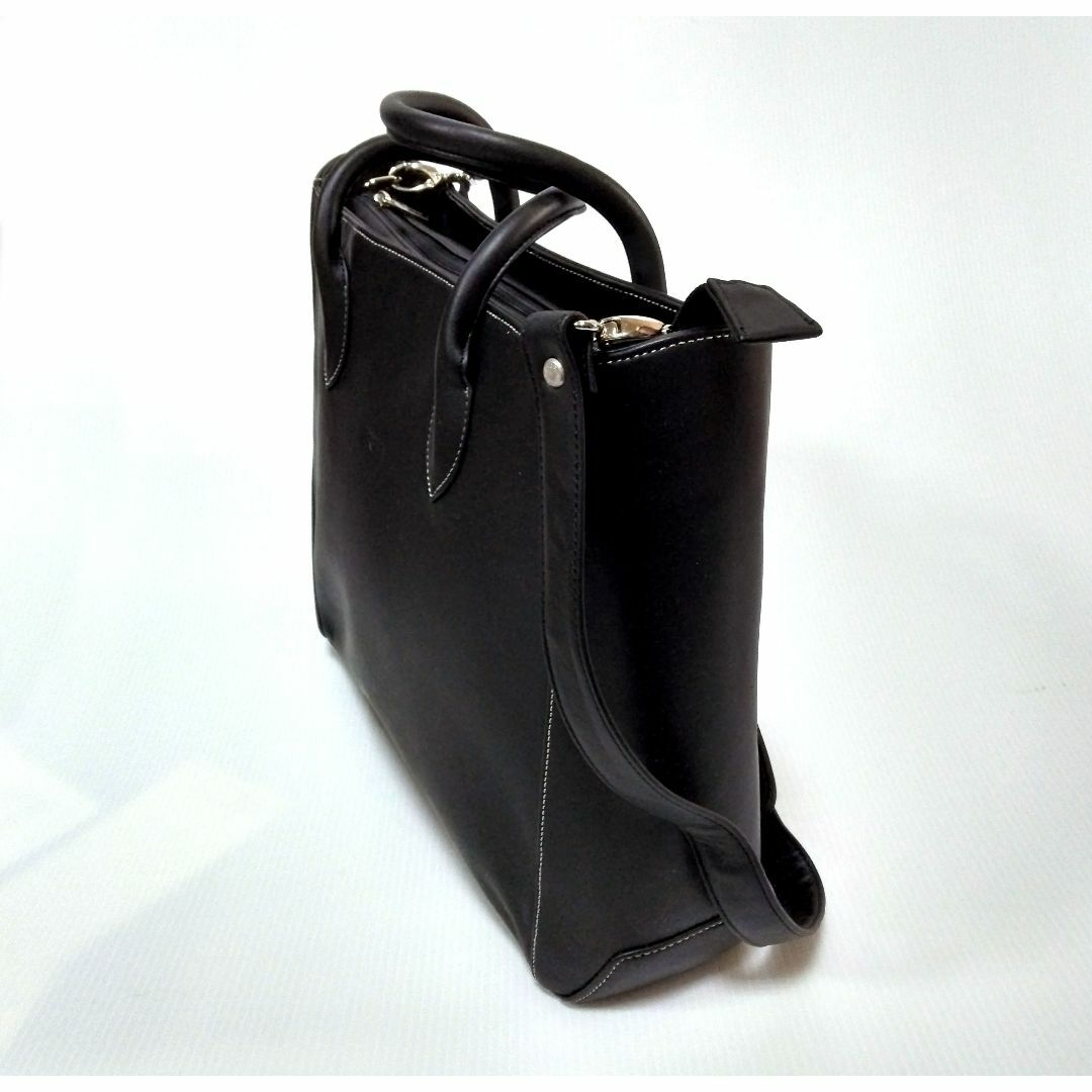 BREE - 希少【新品】BREE レザー ブラック ビジネスバッグ [国内 BREE - 希少【新品】BREE レザー ブラック ビジネスバッグ [国内