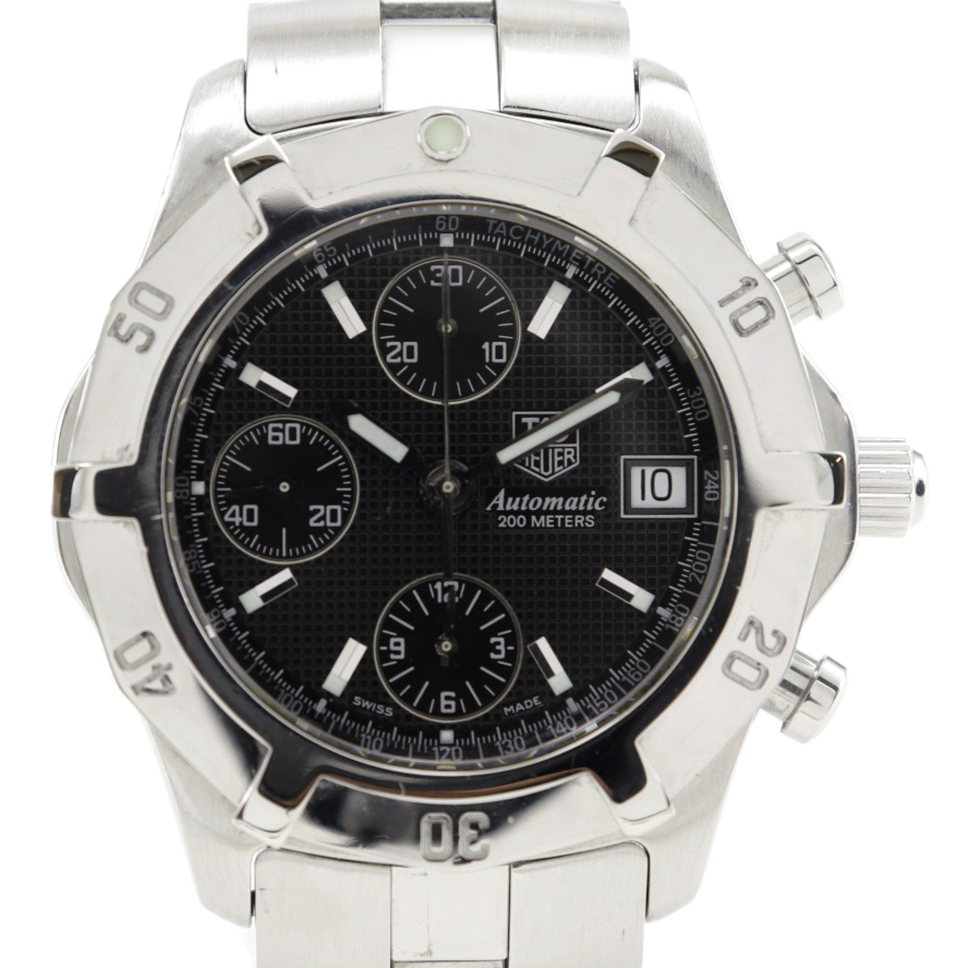 TAG Heuer - 【TAG HEUER】タグホイヤー エクスクルーシブ CN2111-0 ステンレススチール 自動巻き クロノグラフ メンズ 黒文字盤 腕時計