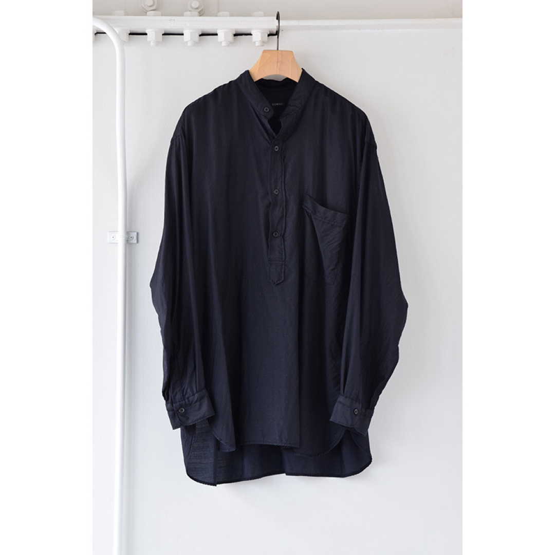 COMOLI - 新品 23SS COMOLI ウールシルクプルオーバーシャツ の COMOLI - 新品 23SS COMOLI ウールシルクプルオーバーシャツ の