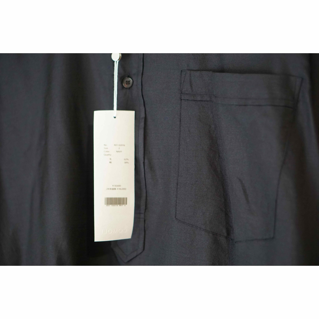COMOLI - 新品 23SS COMOLI ウールシルクプルオーバーシャツ の COMOLI - 新品 23SS COMOLI ウールシルクプルオーバーシャツ の