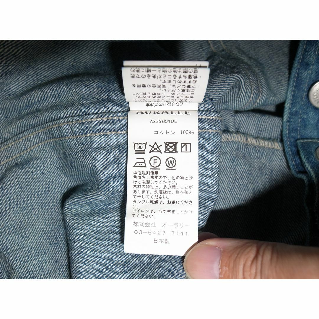 AURALEE - AURALEE Selvedge Faded Light デニムジャケット 4の AURALEE - AURALEE Selvedge Faded Light デニムジャケット 4の