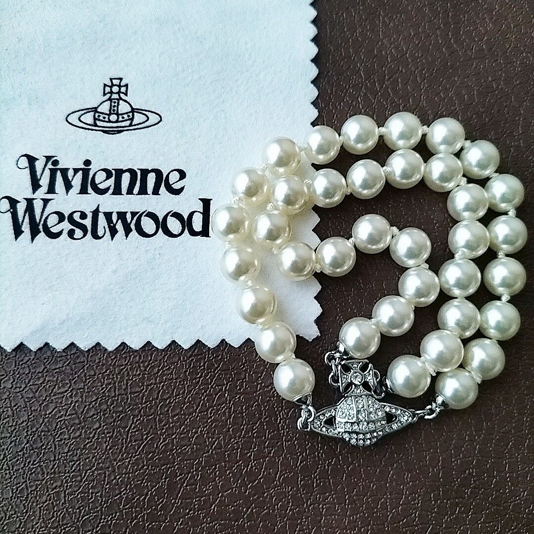 【Vivienne Westwood】パールロゴ ブレスレット 2本セット Vivienne Westwood - ヴィヴィアンウエストウッド 2層パール