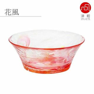 ツガルビイドロ(津軽びいどろ)の石塚アデリア 津軽びいどろ 紗織小鉢 花風 F71372(食器)