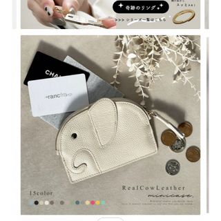 ゾウさんミニ財布(コインケース)