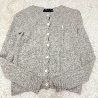 ポロラルフローレン(POLO RALPH LAUREN)のポロラルフローレン ケーブルニットカーディガン SP カシミヤ混(ニット/セーター)