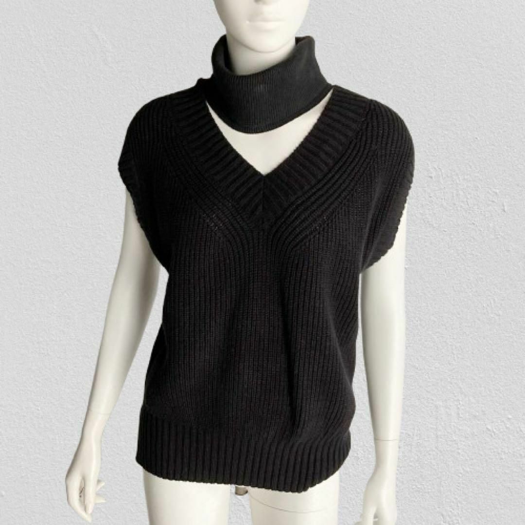 sacai - sacai カットアウトアシンメトリーニットベスト Knit sacai - sacai カットアウトアシンメトリーニットベスト Knit