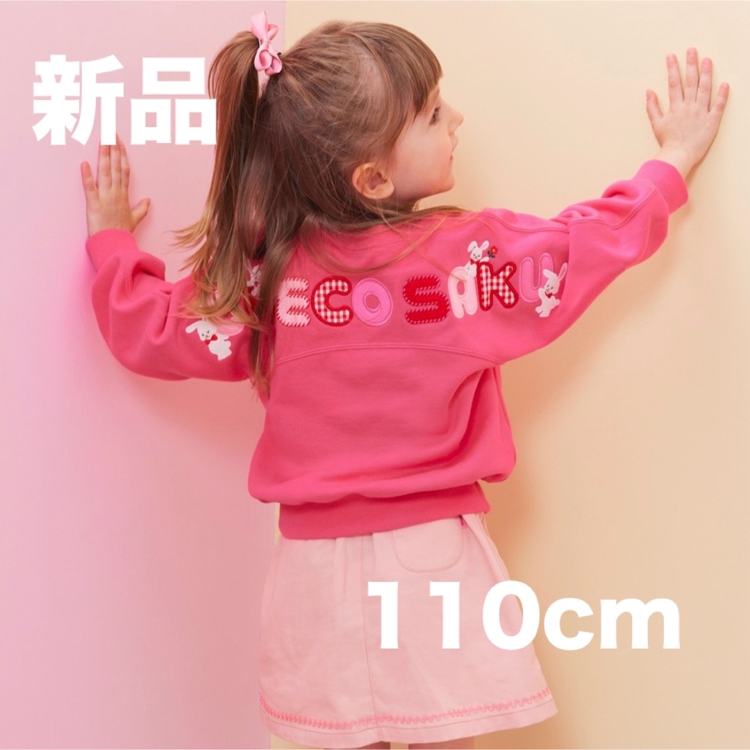 新品⭐︎ ミキハウス チエコサク バックロゴトレーナー 110cm 新品⭐︎ ミキハウス チエコサク バックロゴトレーナー 110cm