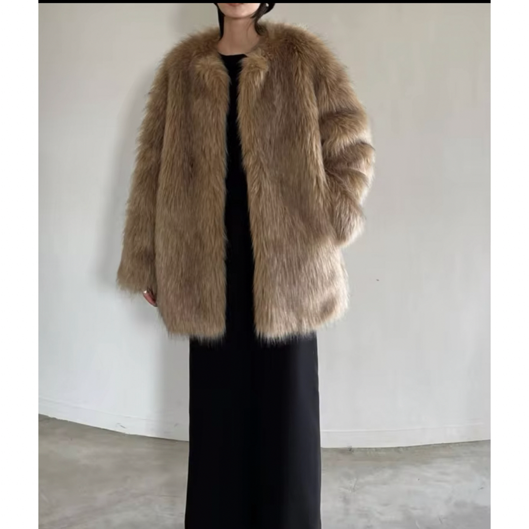 CLANE - NO COLLAR VOLUME ECO FAR COATの通販 by CLANE - NO COLLAR VOLUME ECO FAR COATの通販 by