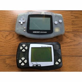ニンテンドウ(任天堂)のジャンク品　ゲームボーイアドバンス ミルキーブルー 　ワンダースワン ブラック(携帯用ゲーム機本体)