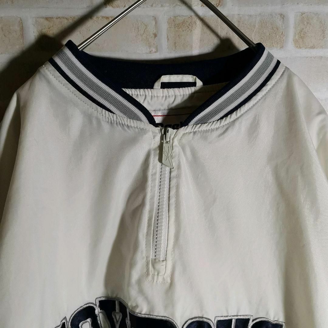 Reebok リーボック 90s ナイロン プルオーバー ハーフジップ 白 Reebok リーボック 90s ナイロン プルオーバー ハーフジップ 白