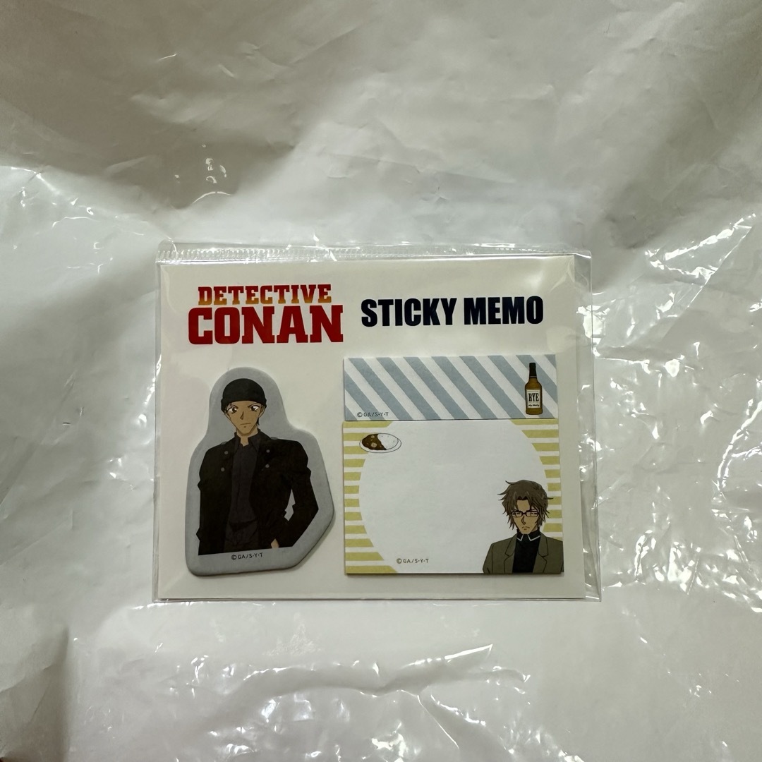 名探偵コナン(メイタンテイコナン)の赤井秀一 ふせん コナン 緋色の弾丸 コナンプラザ 文房具 沖矢昴 ライ インテリア/住まい/日用品の文房具(ノート/メモ帳/ふせん)の商品写真