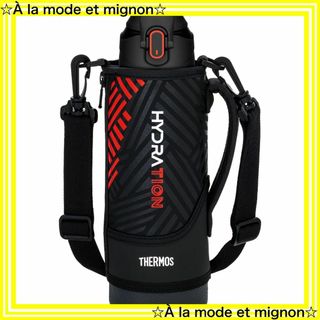 【色:ブラックオレンジ_サイズ:1L】サーモス 水筒 真空断熱スポーツボトル 1(弁当用品)