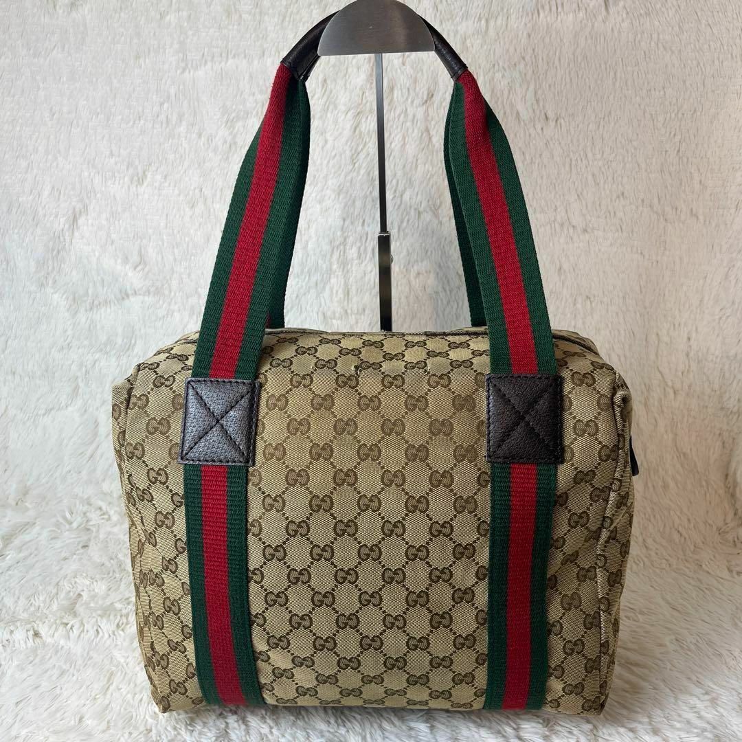 ✨希少✨ グッチ ミニボストンバッグ シェリーライン GG ロゴ ✨希少✨ グッチ ミニボストンバッグ シェリーライン GG ロゴ