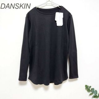 ダンスキン(DANSKIN)の【現行品】ダンスキン ロングTシャツ 黒 ＊ ヨガウェア バレエ トップス 長袖(Tシャツ(長袖/七分))