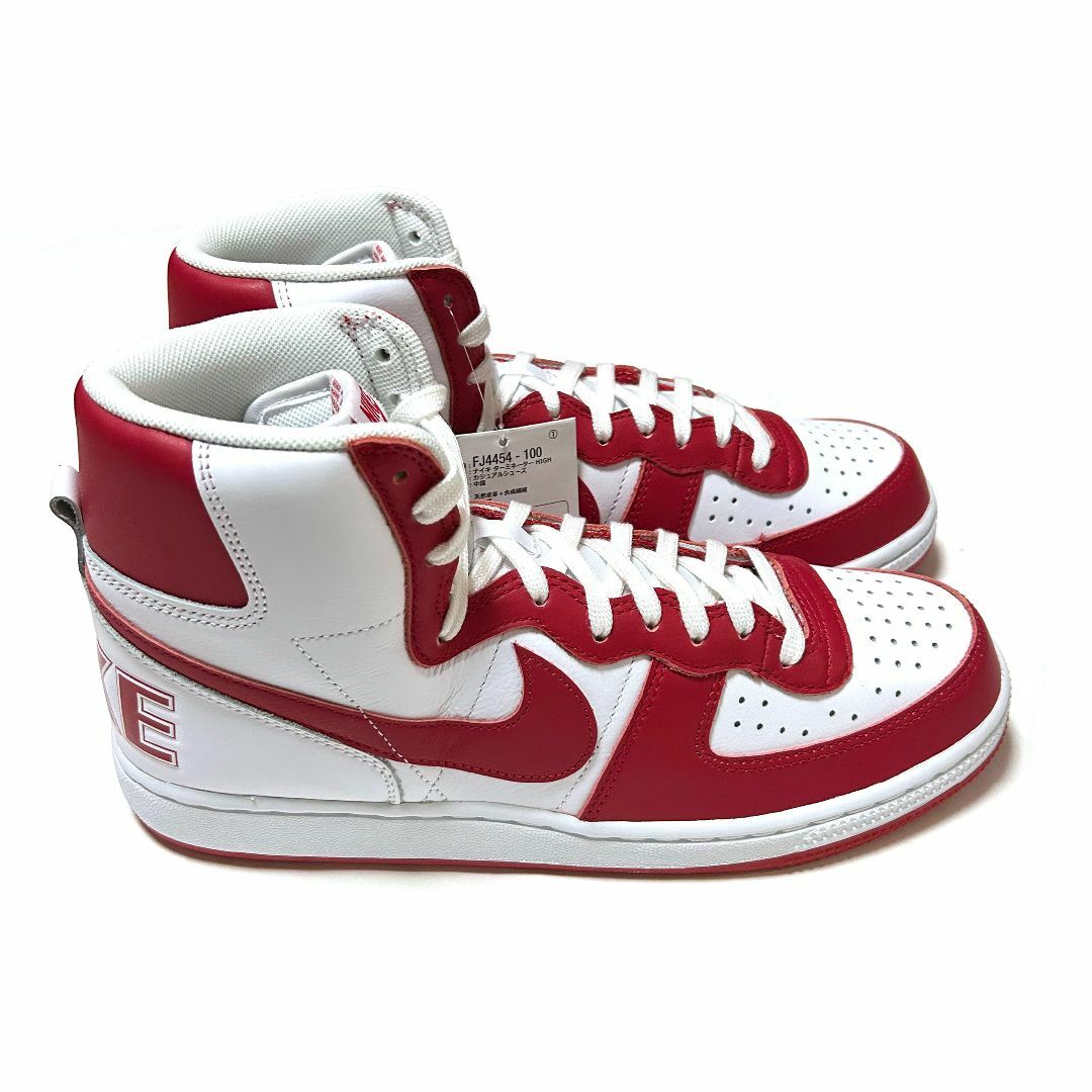 NIKE - 新品 28cm ナイキ ターミネーターハイ ホワイト レッド NIKE - 新品 28cm ナイキ ターミネーターハイ ホワイト レッド