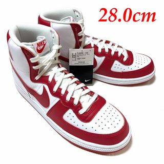 NIKE - 新品 28cm ナイキ ターミネーターハイ ホワイト レッド NIKE - 新品 28cm ナイキ ターミネーターハイ ホワイト レッド