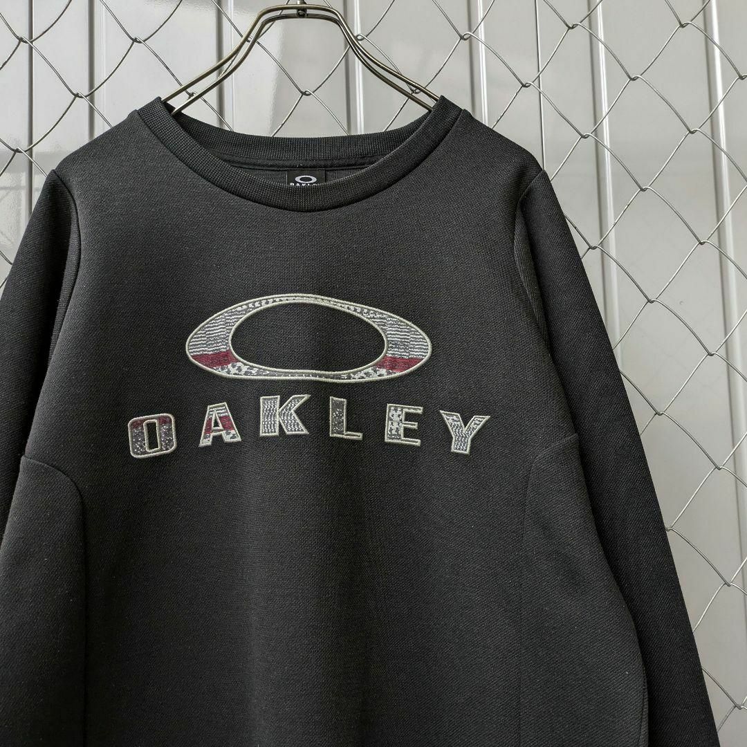 Oakley - USA OAKLEY オークリー デカロゴ スウェット 刺繍 Y2K Oakley - USA OAKLEY オークリー デカロゴ スウェット 刺繍 Y2K