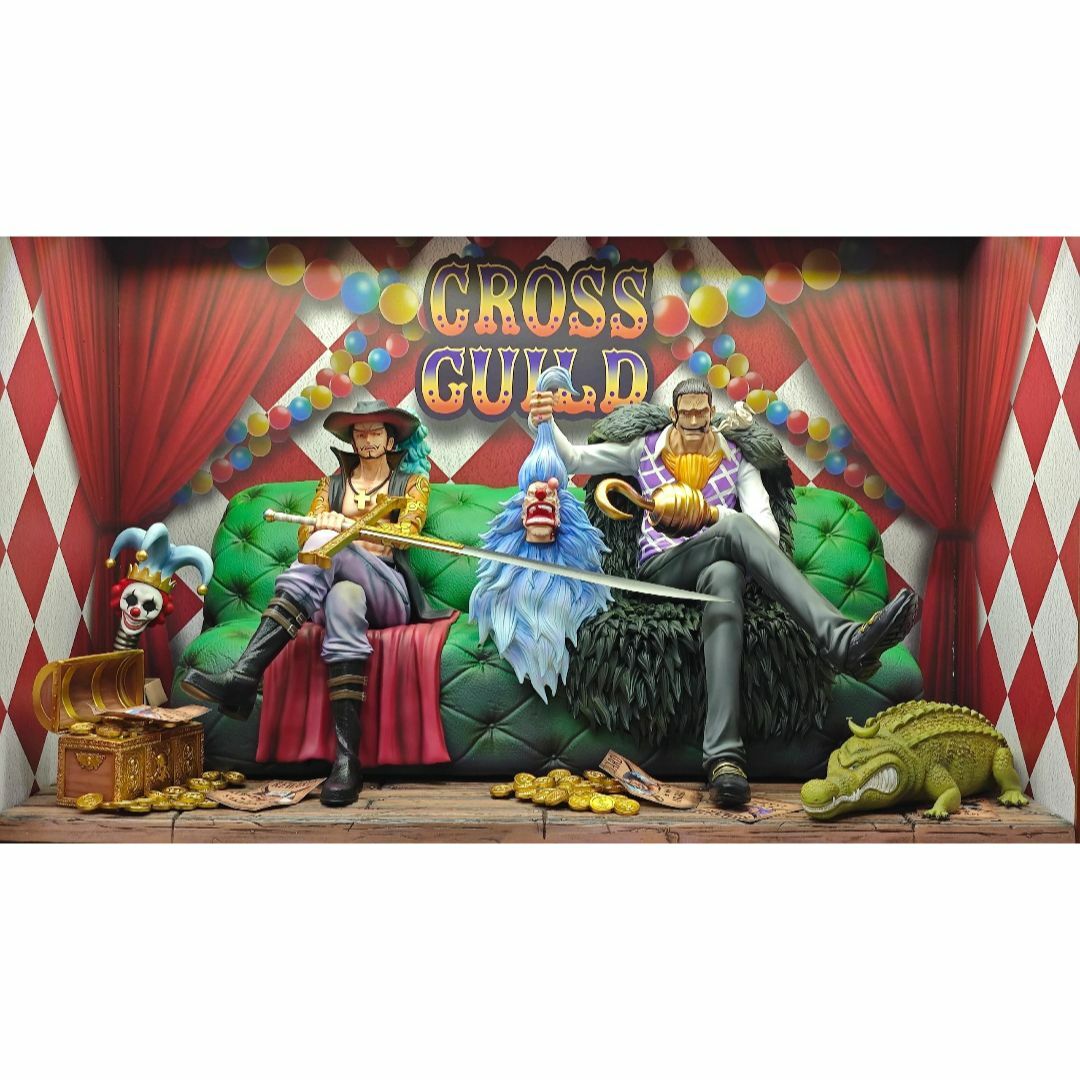ワンピース クロスギルド ミホーク クロコダイル フィギュア ワンピース クロスギルド ミホーク クロコダイル フィギュア