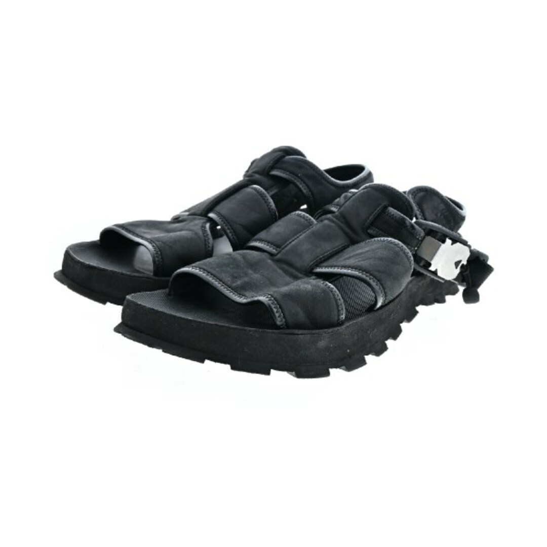 JIL SANDER ジルサンダー サンダル EU42(27cm位) 黒 【古着】 JIL SANDER ジルサンダー サンダル EU42(27cm位) 黒 【古着】
