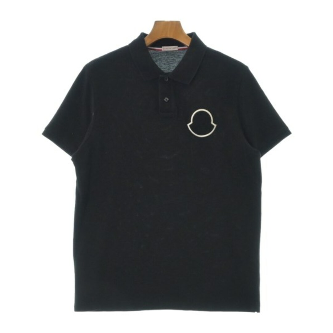 MONCLER - MONCLER モンクレール ポロシャツ L 黒 【古着 MONCLER - MONCLER モンクレール ポロシャツ L 黒 【古着