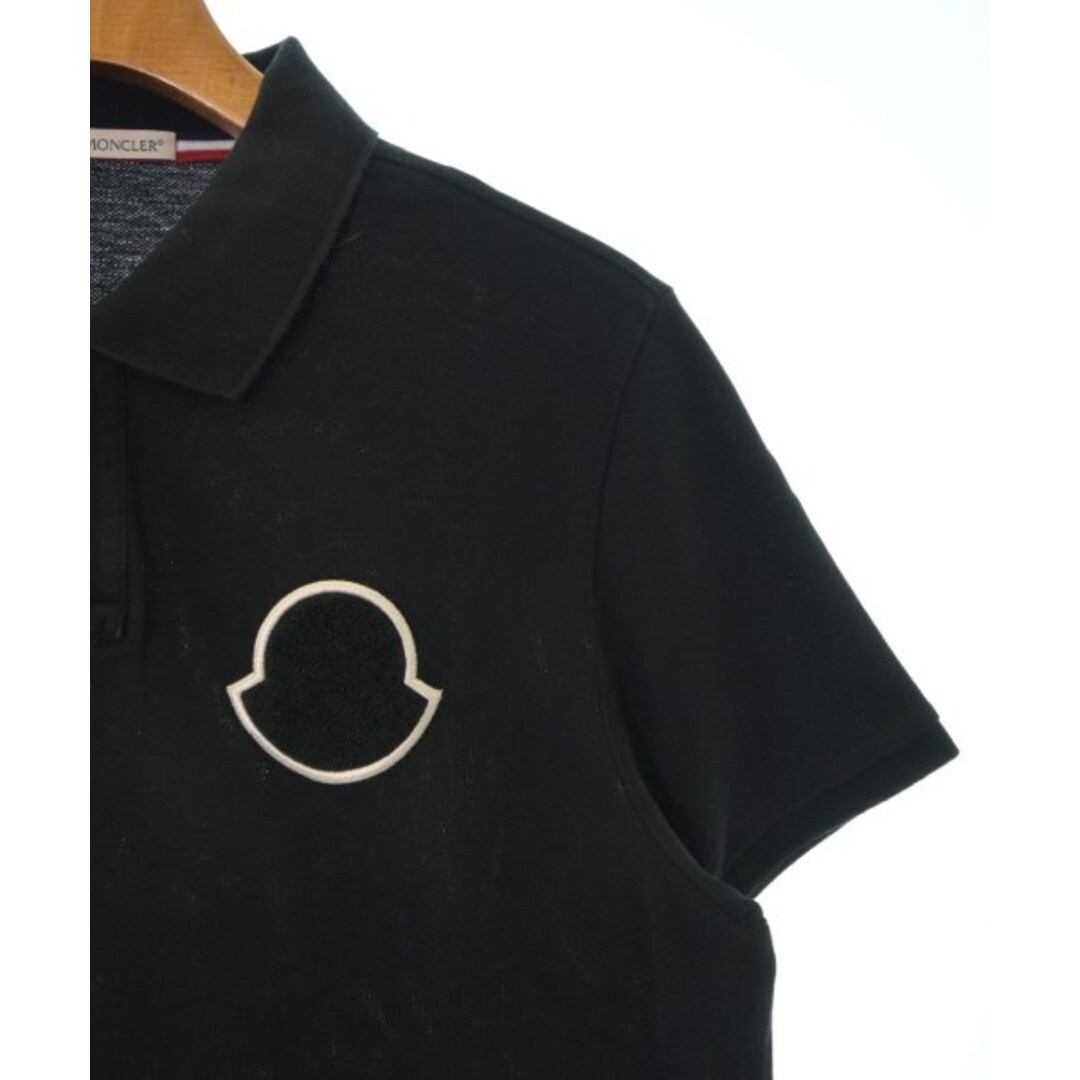 MONCLER - MONCLER モンクレール ポロシャツ L 黒 【古着 MONCLER - MONCLER モンクレール ポロシャツ L 黒 【古着