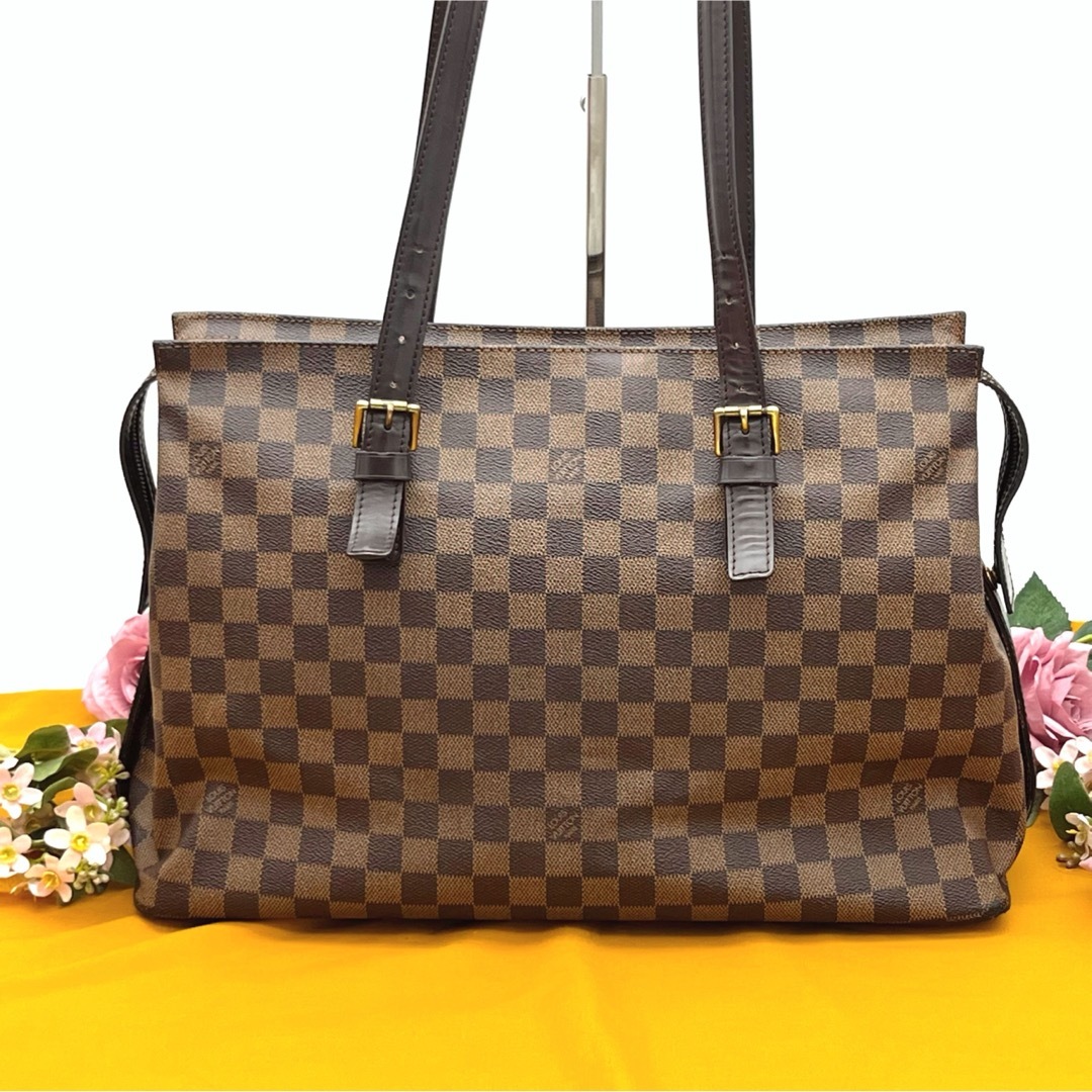 LOUIS VUITTON - ルイヴィトン チェルシー ダミエ トートバッグ LOUIS VUITTON - ルイヴィトン チェルシー ダミエ トートバッグ
