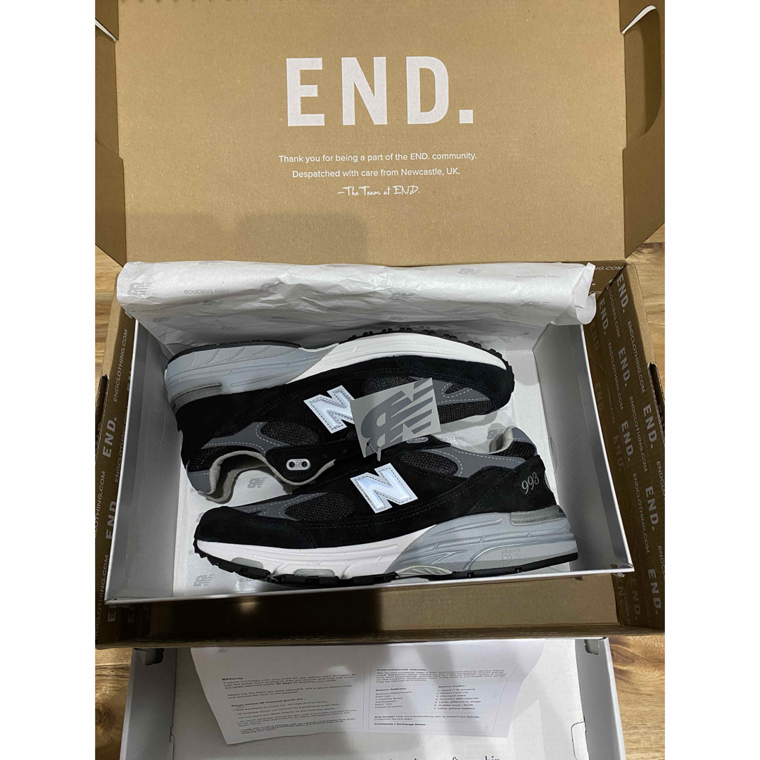 納品書付き正規品 new balance 993 ブラック 25.5 納品書付き正規品 new balance 993 ブラック 25.5