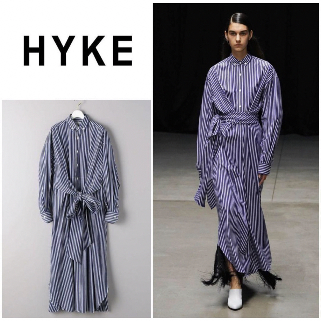 HYKE - ハイク hyke 20SS ストライプシャツワンピースの通販 by HYKE - ハイク hyke 20SS ストライプシャツワンピースの通販 by