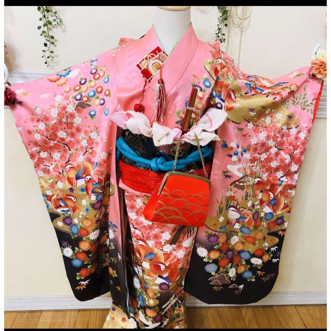 七五三七歳‼️最高級正絹安心フルセット‼️金彩金箔刺繍煌びやか 七五三七歳‼️最高級正絹安心フルセット‼️金彩金箔刺繍煌びやか