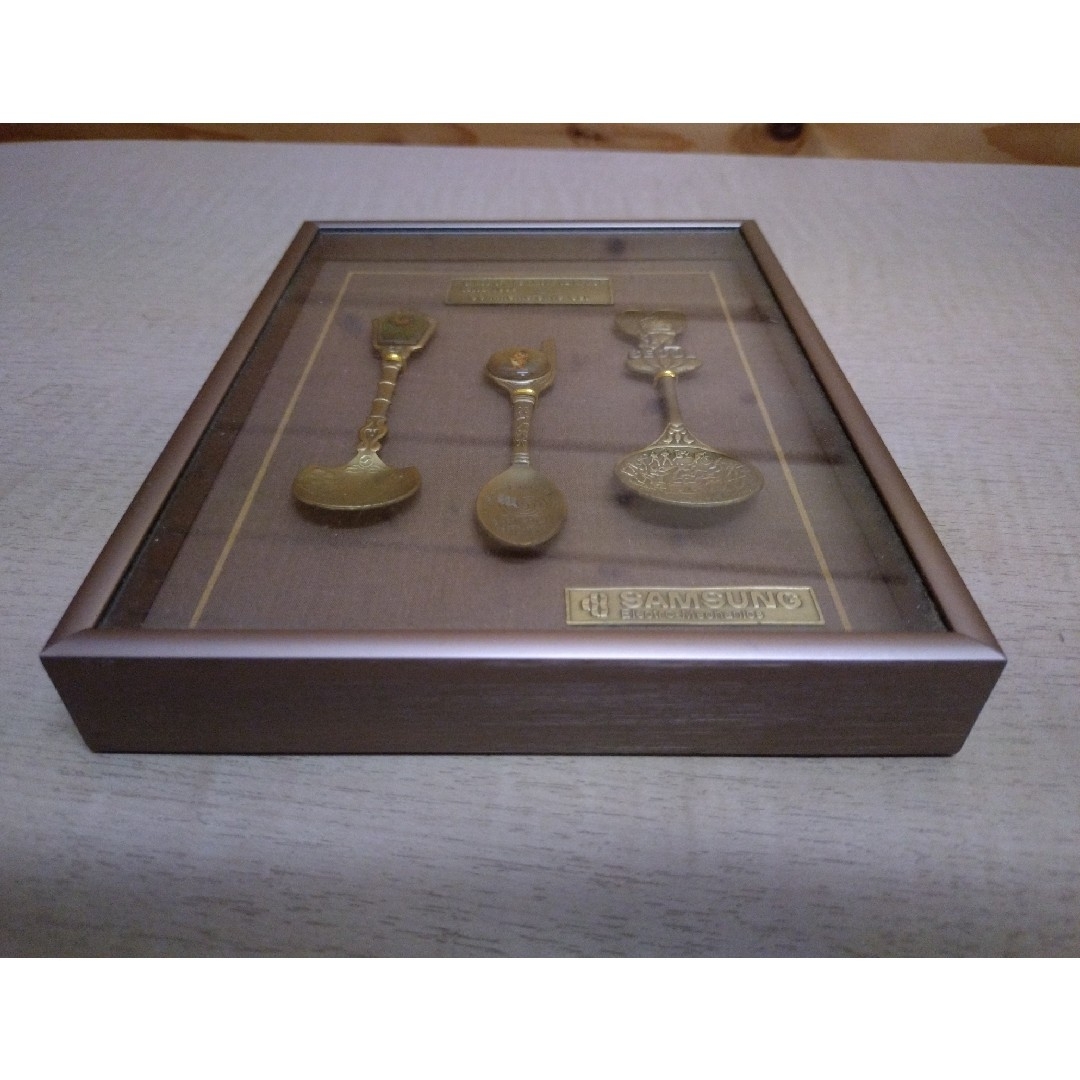 1988年ソウルオリンピック　スプーン3本 エンタメ/ホビーの美術品/アンティーク(金属工芸)の商品写真