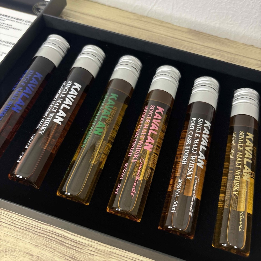 KAVALAN 】シングルモルトウイスキー 50ml 6本セットの通販 by KAVALAN 】シングルモルトウイスキー 50ml 6本セットの通販 by
